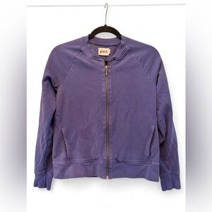 Pact Women’s Navy\Purple Zip Up-Size S